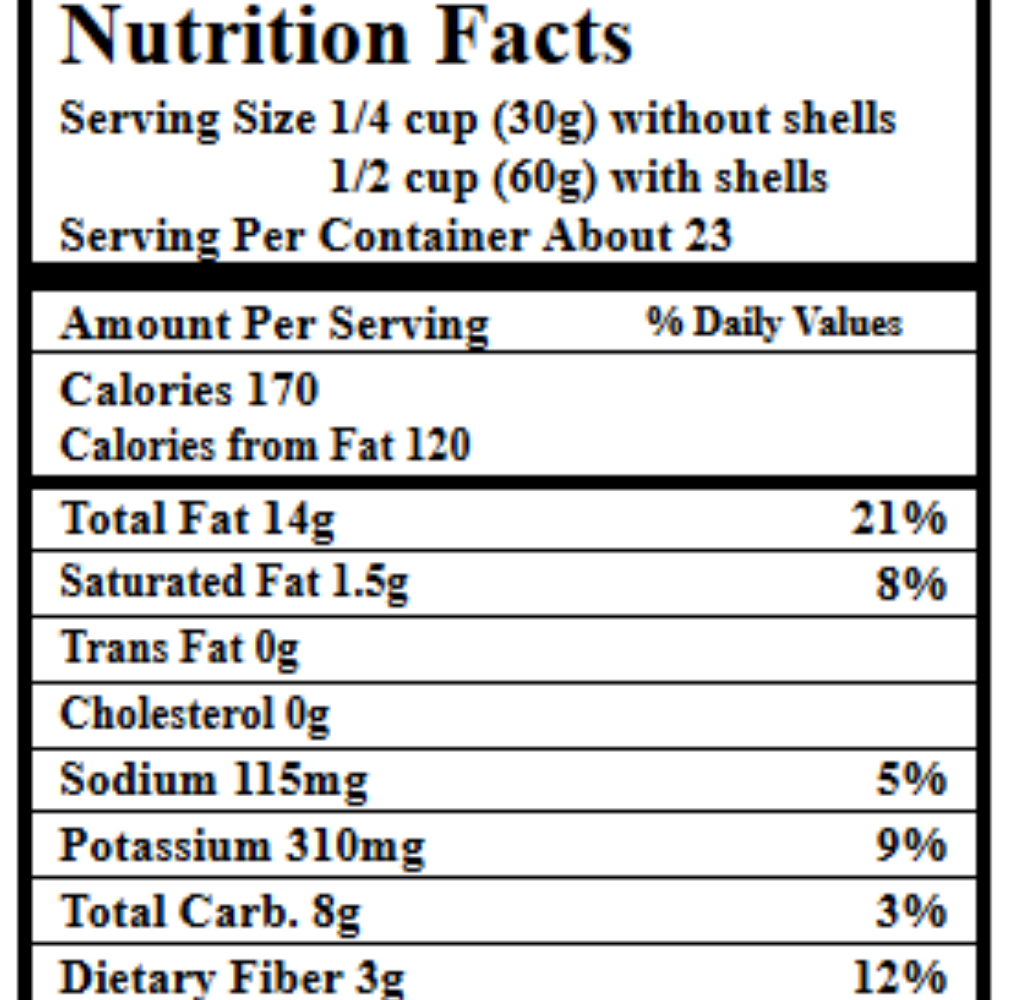Kirkland Vitarain Zero Nutrition Facts