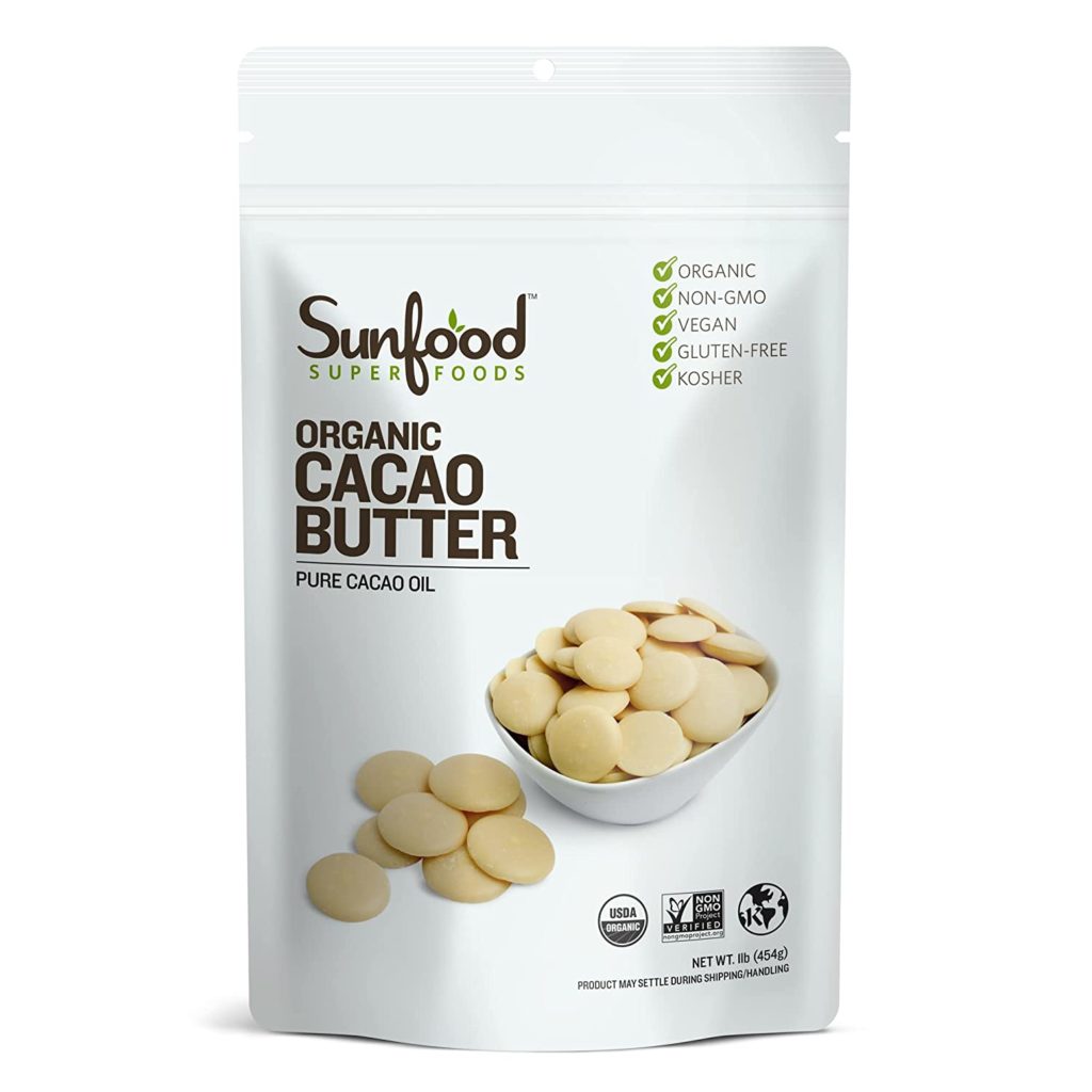 Sunfood Superfoods Organic Cacao Butter.