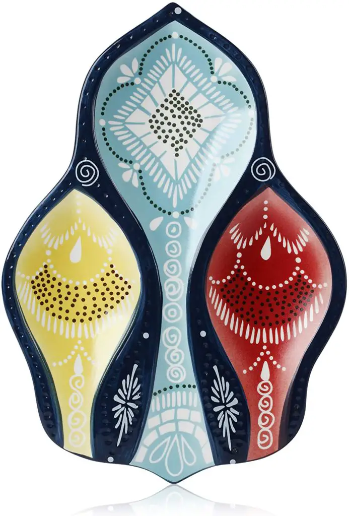 Triple Ceramic Spoon Rest By Kreative Kitchen