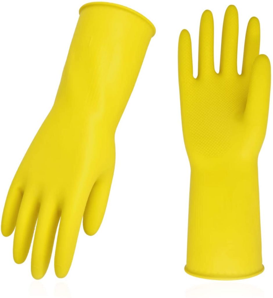 Vgo 10-Pairs Reusable Household Gloves, Rubber Dishwashing gloves