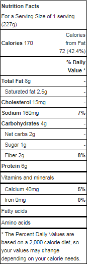 jameed nutrition facts