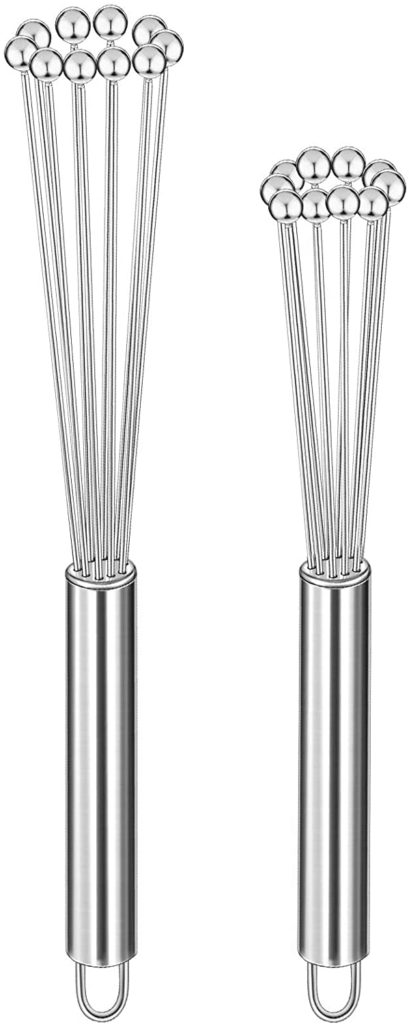 2 Pieces Stainless Steel Ball Whisk