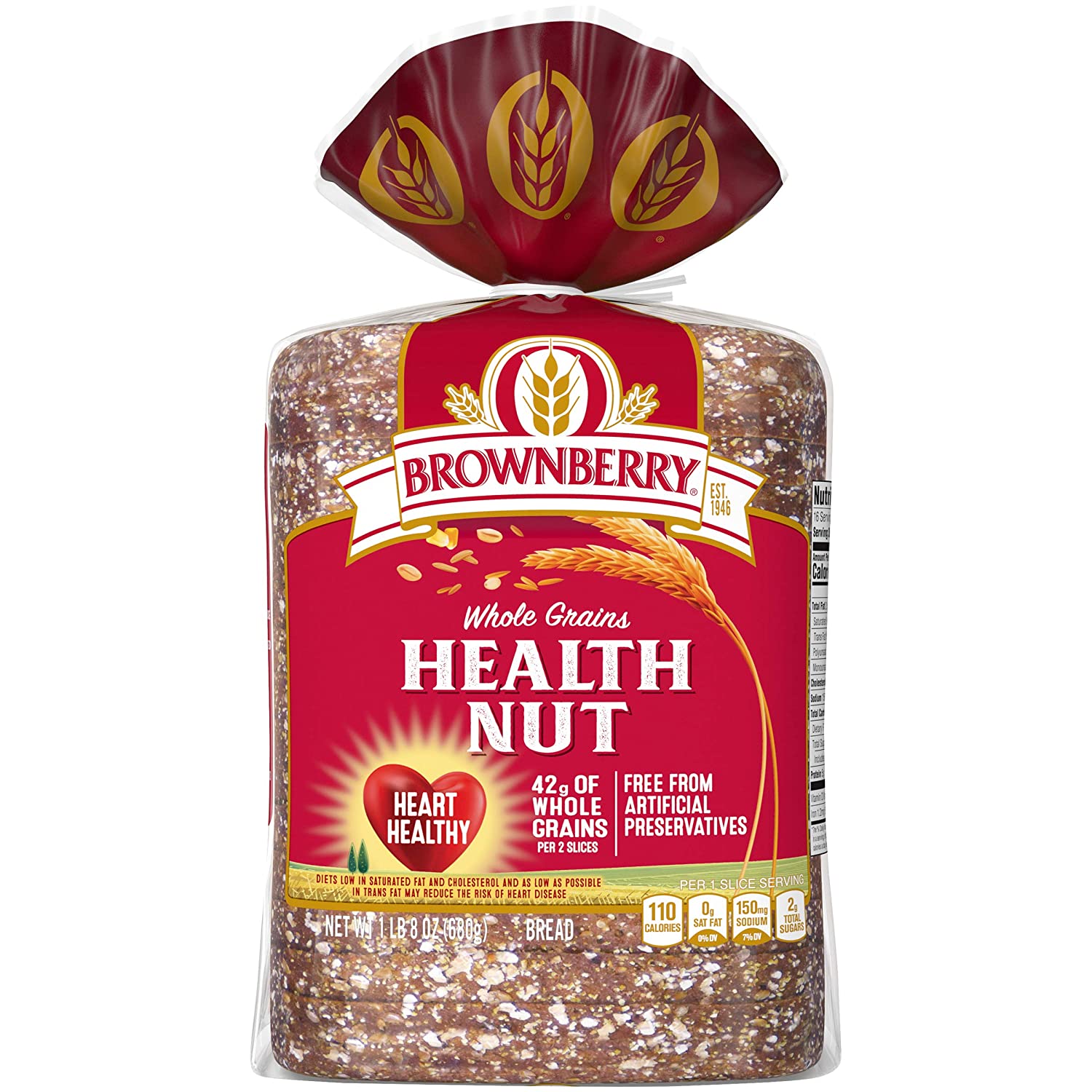 Brownberry Whole Grains 12 Grain Bread Nutrition Facts - Cully's Kitchen