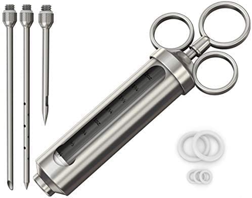 Cave Tools 2.3-oz Stainless Steel Meat Tenderizer Injection Syringe Kit