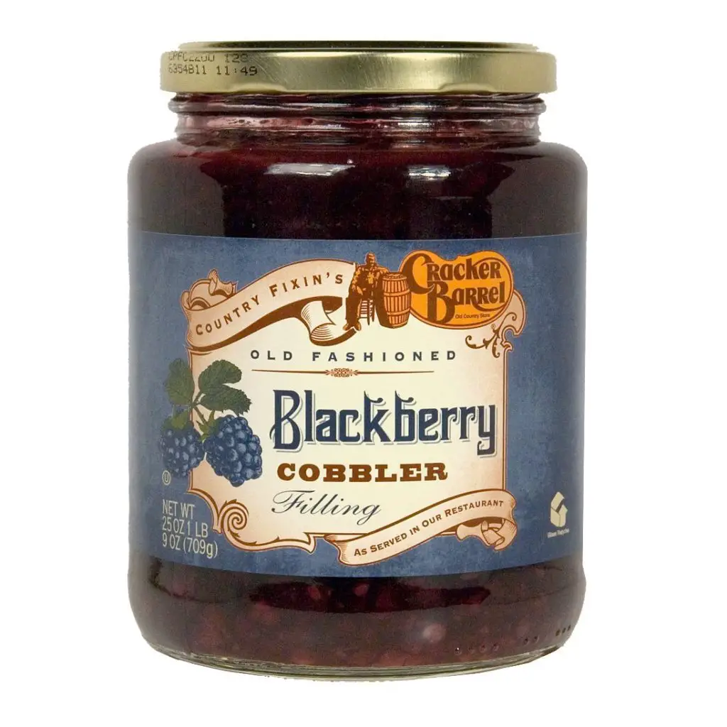 Cracker Barrel 1 jar of Blackberry Cobbler Filling -Old Fashioned Country Fixin's- 9 oz-