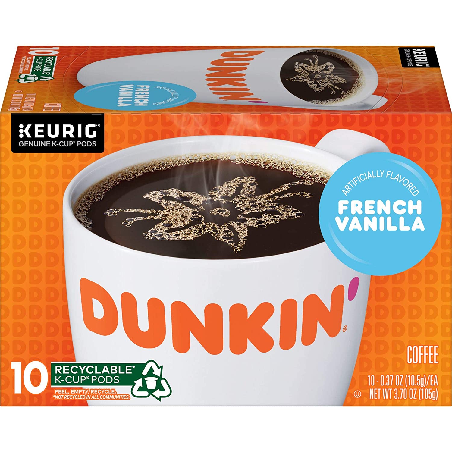 Dunkin Donuts French Vanilla KCup Nutrition Facts