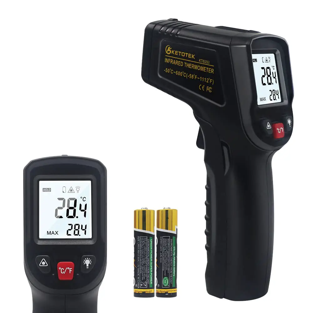 KETOTEK Infrared Thermometer Gun Non Contact Digital Laser