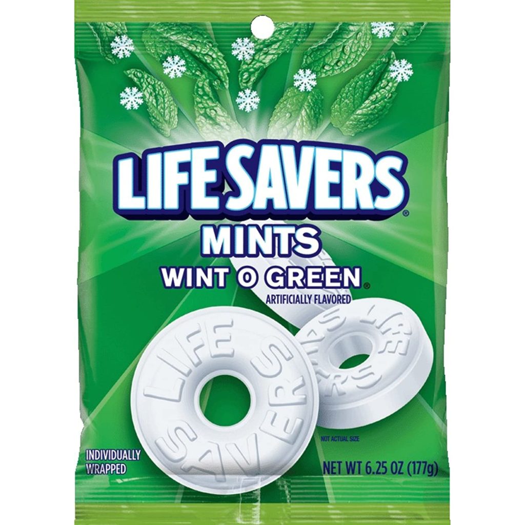LIFE SAVERS Wint O Green Mints Bag
