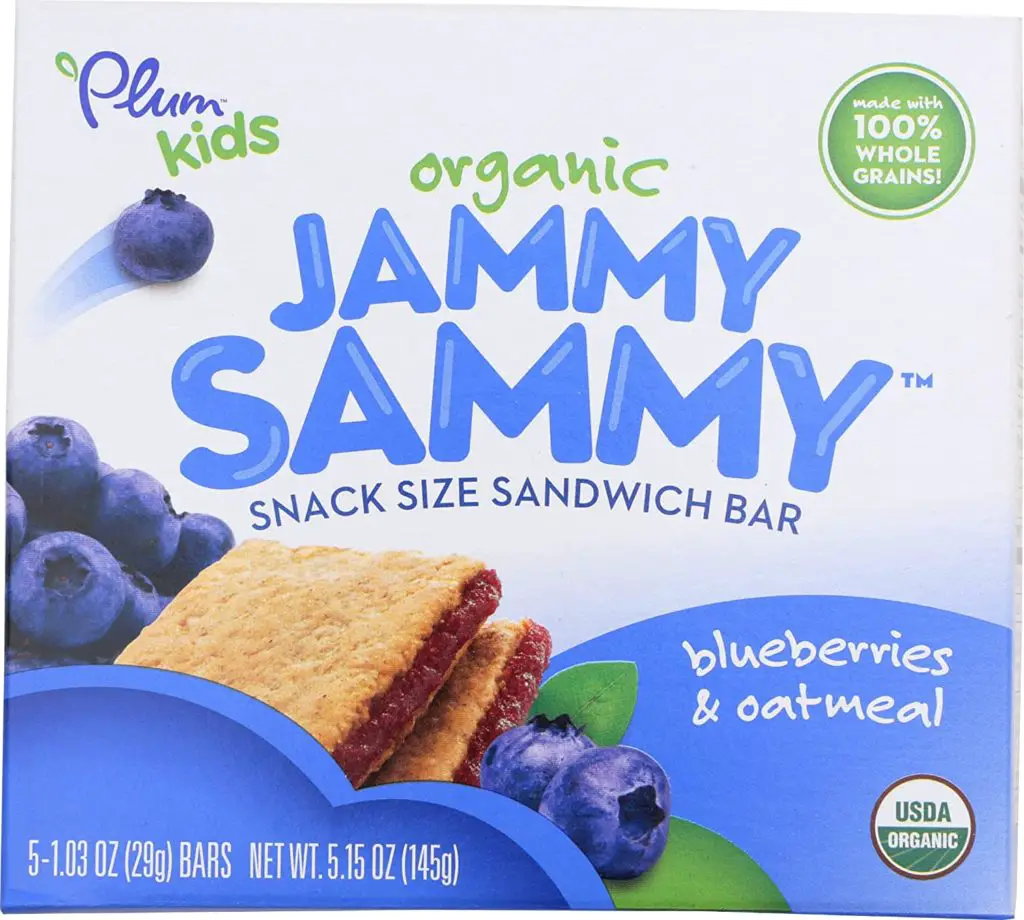 Plum Organics Jammy Sammy, Organic Kids Snack Bar