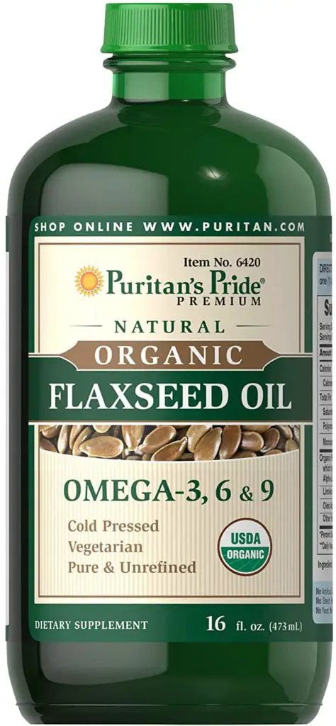 Puritan's Pride Organic Flaxseed Oil
