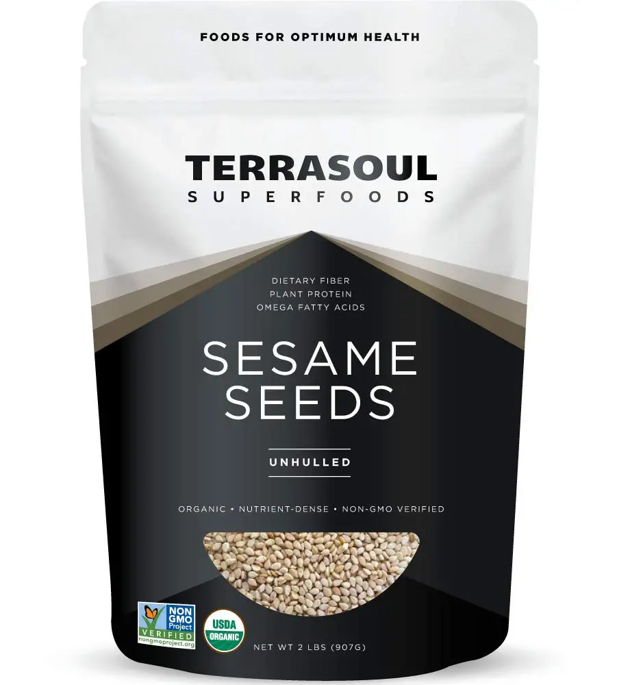 Terrasoul Superfoods Organic Unhulled Sesame Seeds