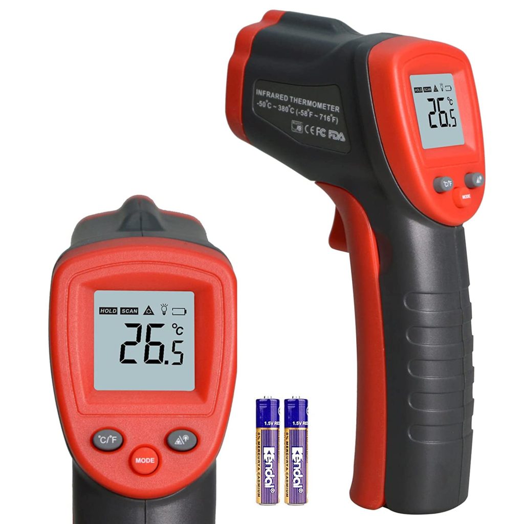 Thermometer Cooking Gun with Backlit, Non-Contact IR Laser