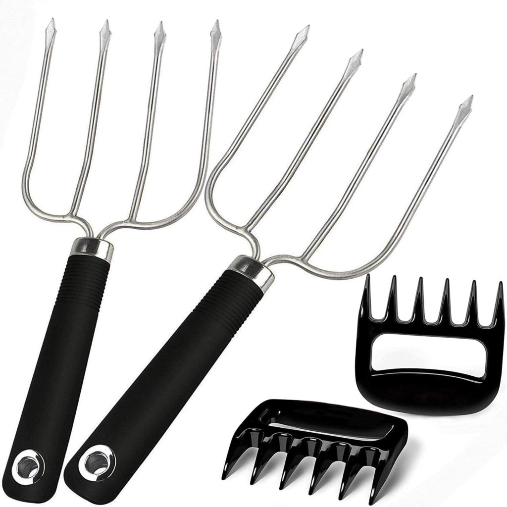 Turkey Lifting Forks, Meat Claws, Strong Endurance Stainless Steel Poultry Chicken Fork