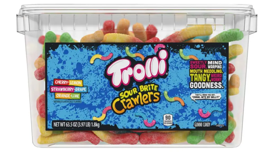 Trolli Sour Gummy Worms Nutrition Facts