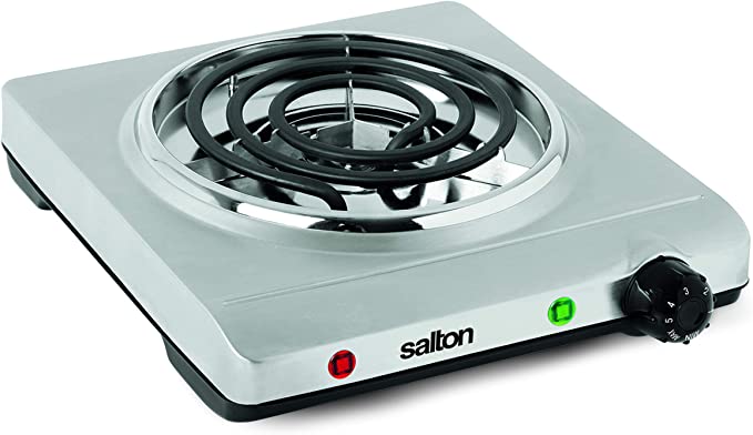 Salton Stainless Steel Single Coil Portable Cooking