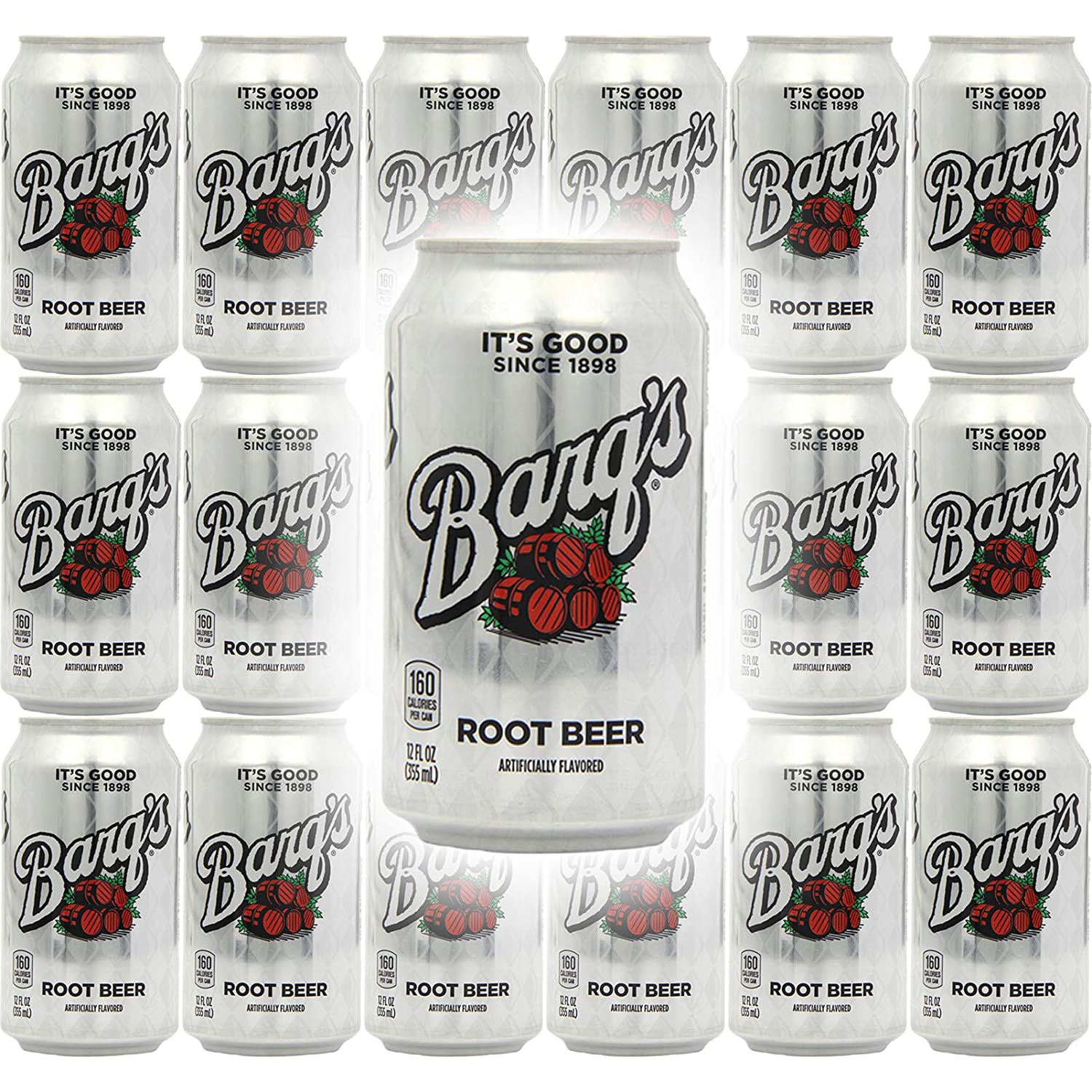 Barq's Root Beer, 12 Fl Oz Cans, (Pack of 18, Total of 216 Fl Oz)