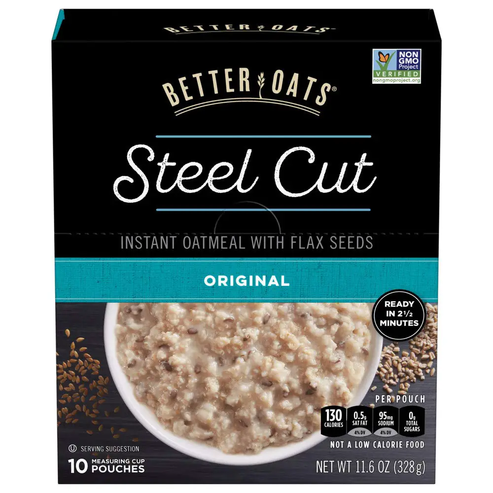 Better Oats Steel Cut Instant Oatmeal