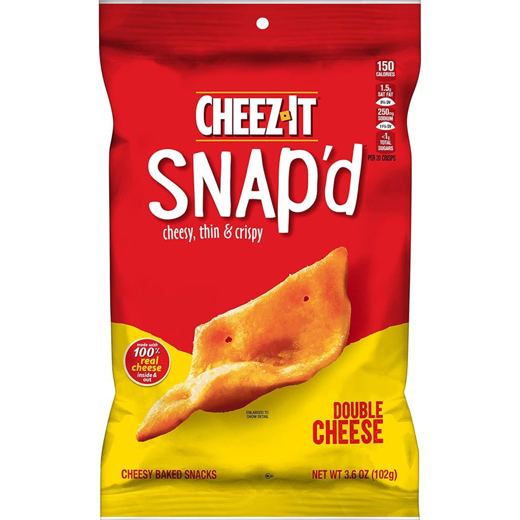 Cheez-It Snap'd, Cheesy Baked Snacks, Double Cheese,