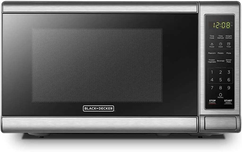 Digital Microwave Oven with Turntable Push-Button Door