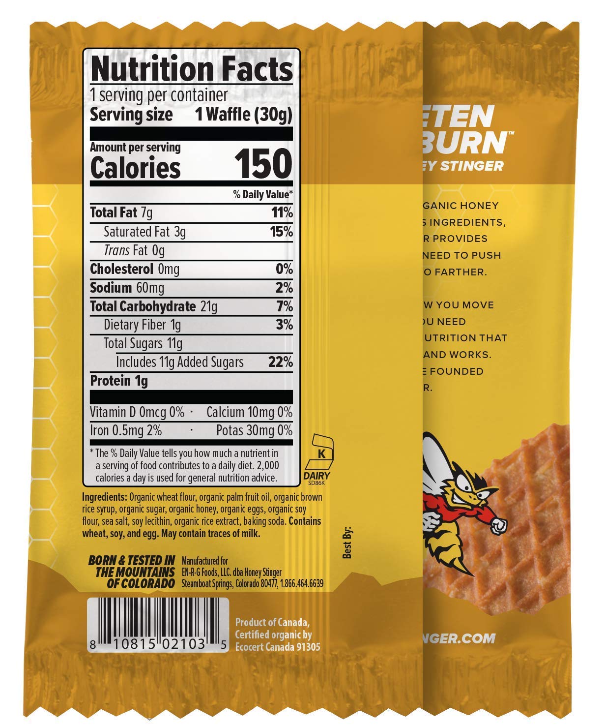 Honey Stinger Waffles Nutrition Facts - Cully's Kitchen