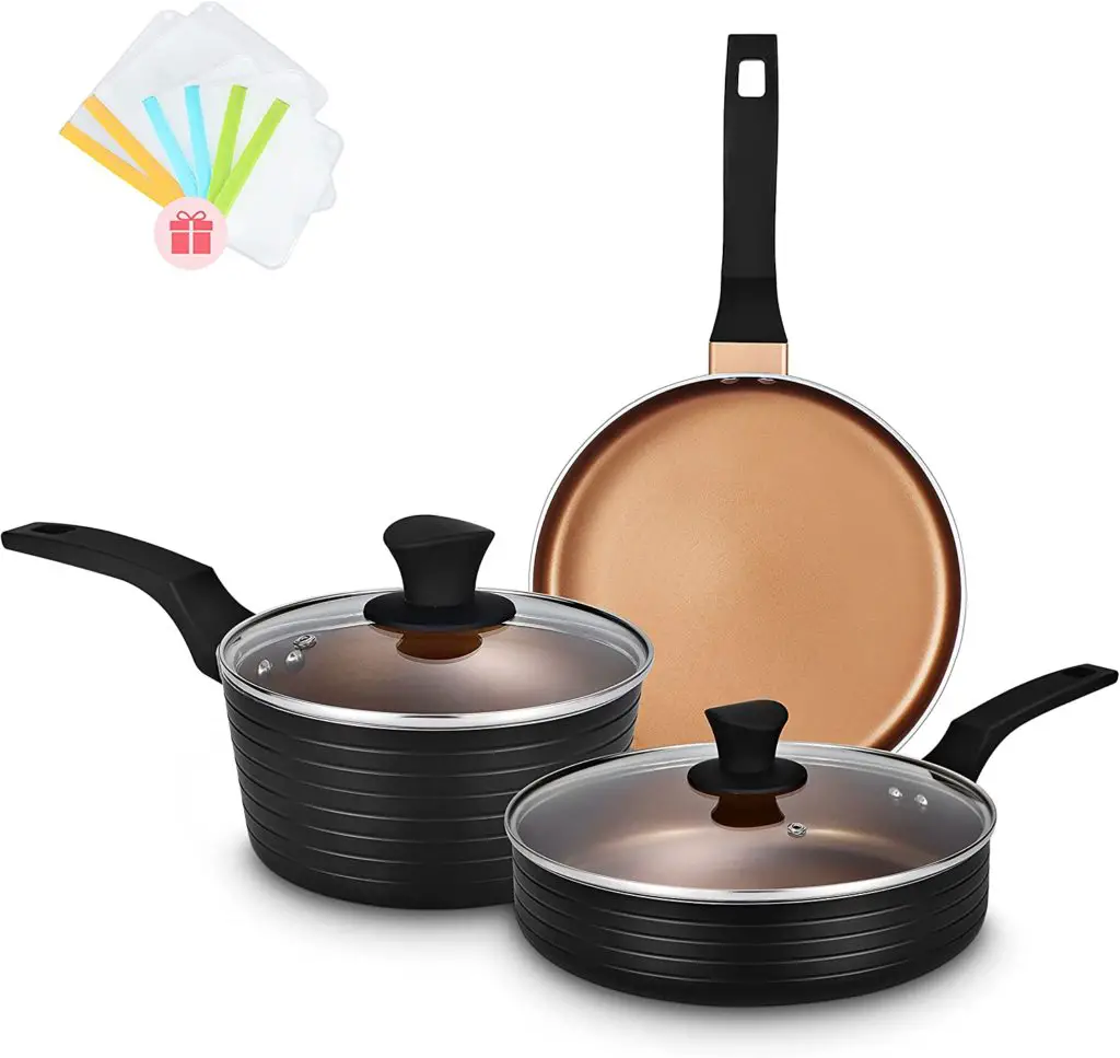 Pots and Pans Sets, Nonstick Cookware Set, Induction Pan