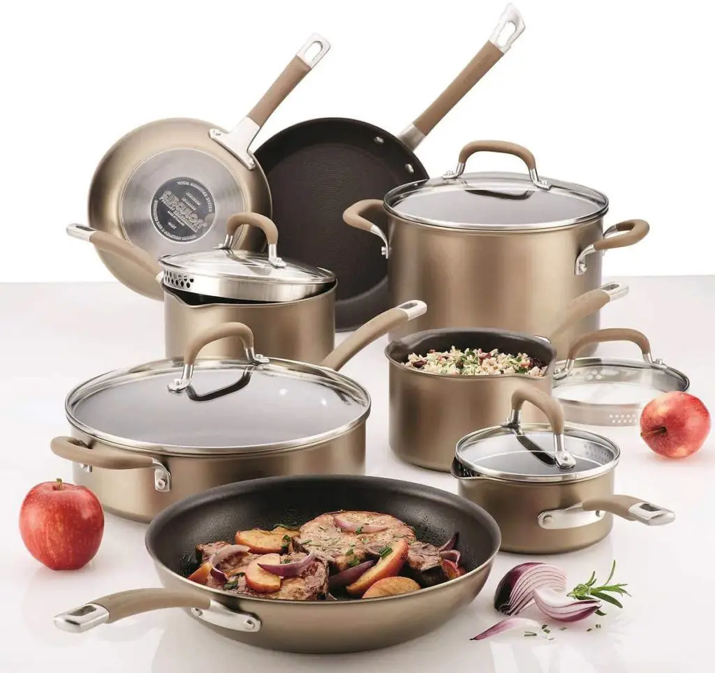 Professional 13-Piece Hard-Anodized Cookware Set