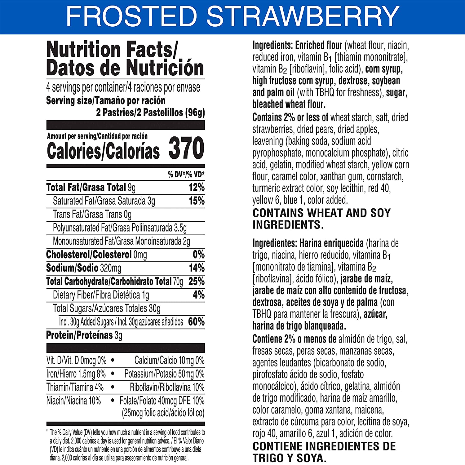 Strawberry Pop Tart Nutrition Facts - Cully's Kitchen