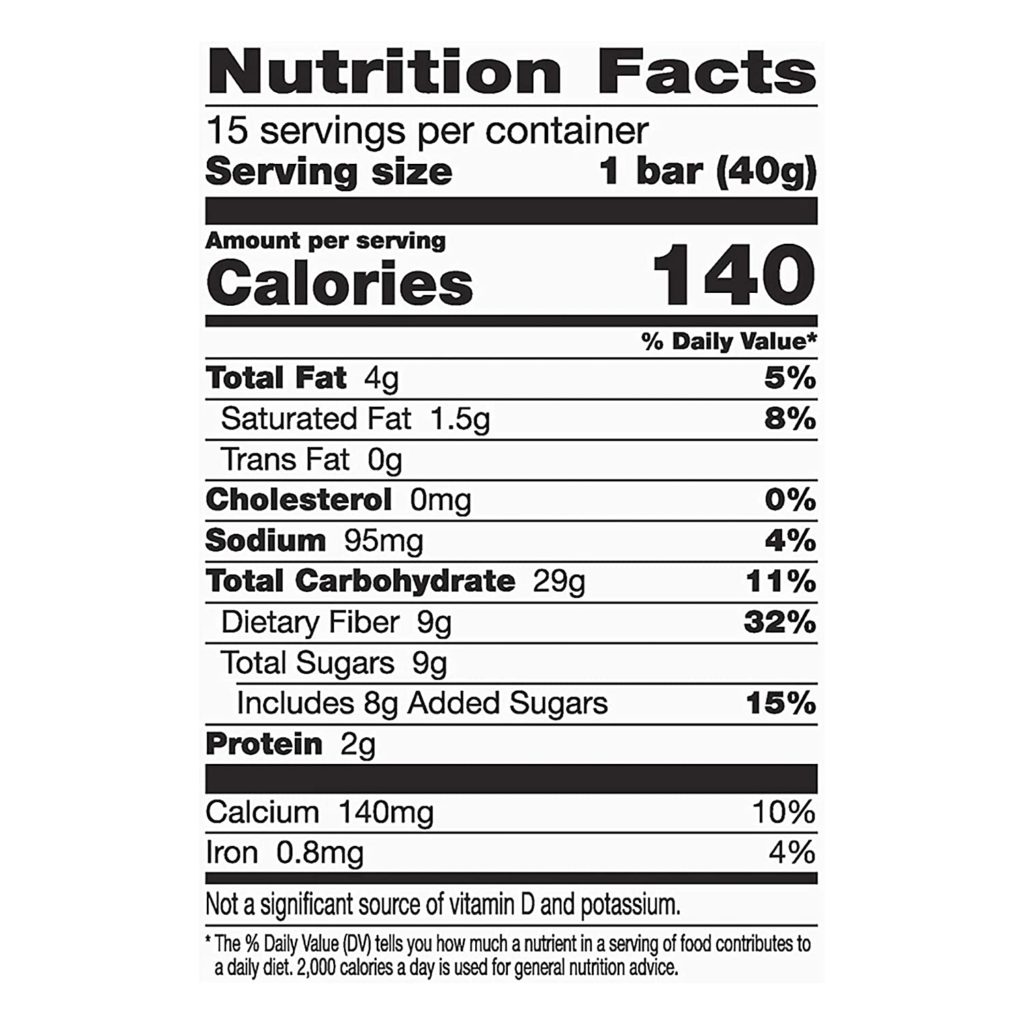 Fiber One Oats And Chocolate Nutrition Facts Cullys Kitchen