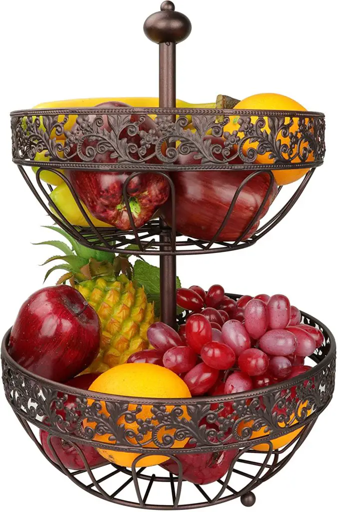 living room storage fruit and vegetable basket