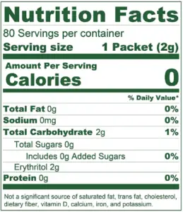 Stevia In The Raw Nutrition Facts - Cully's Kitchen