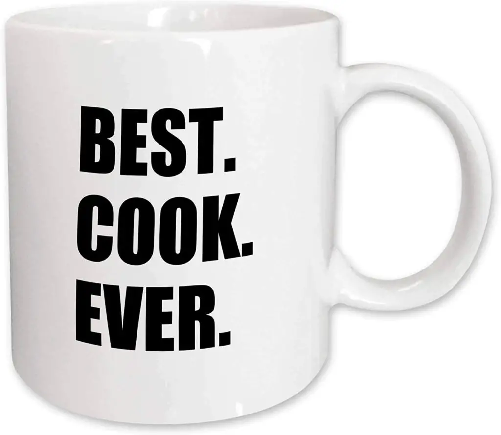 3dRose mug_179769_2 Best Cook Ever Text Gifts