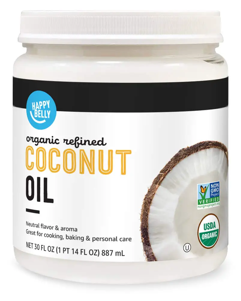 Amazon Brand Happy Belly Organic Refined Coconut Oil
