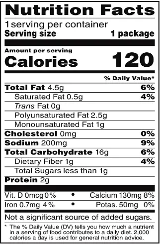 Baked cheetos nutrition facts