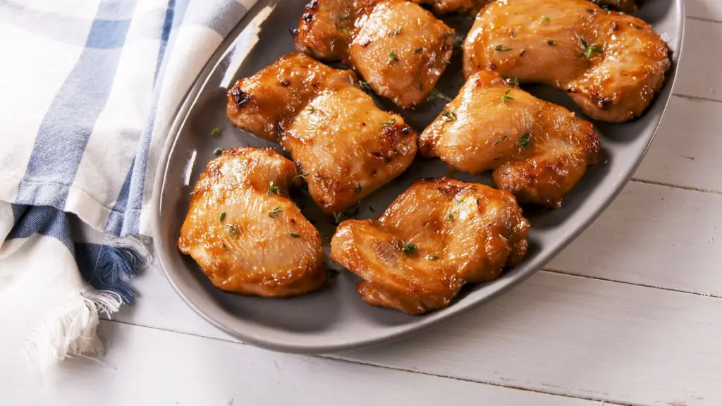 Baked chicken thighs