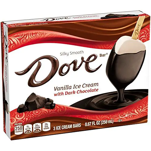 DOVEBAR 3-Pack Vanilla Dark Chocolate 12 Count