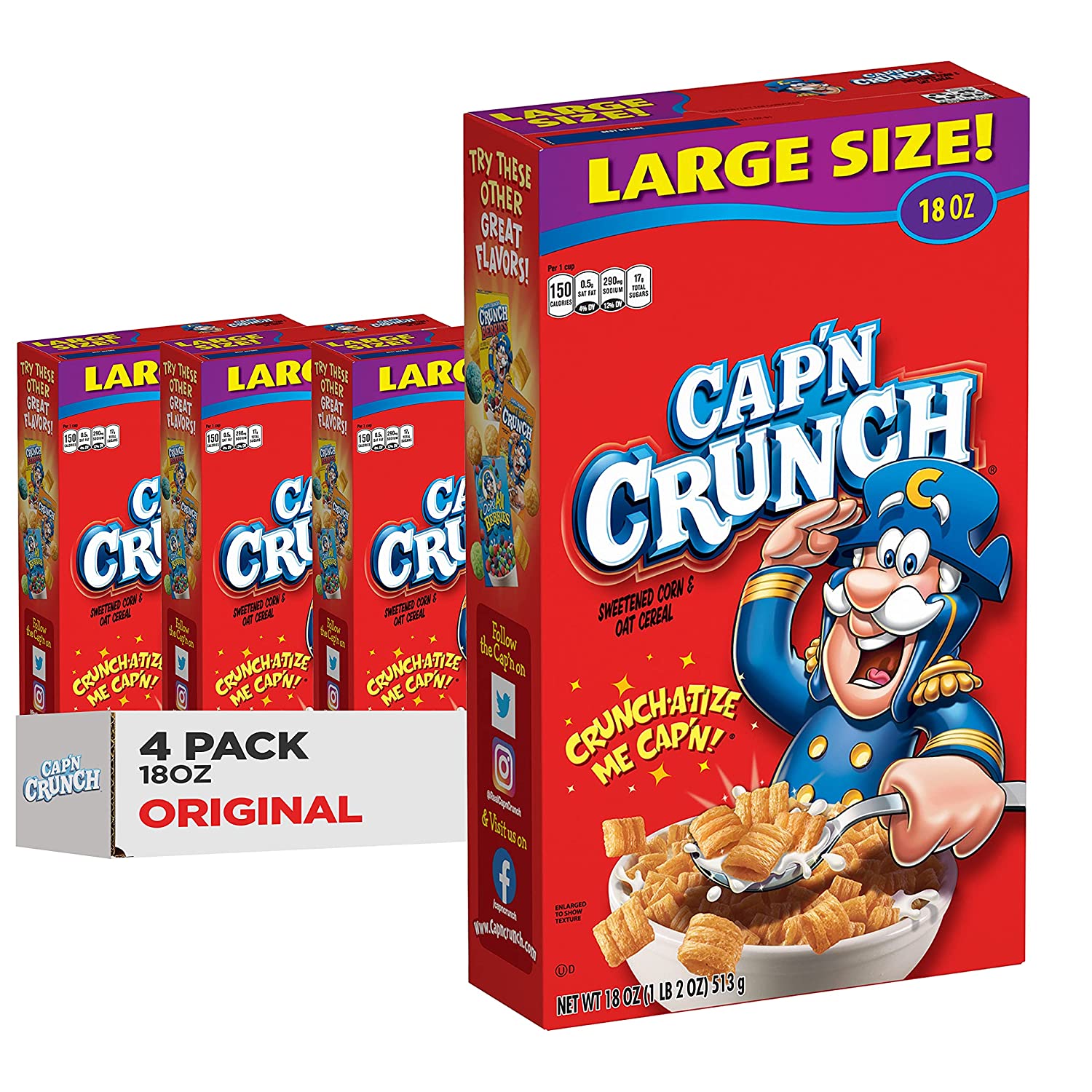 captain crunch nutrition label