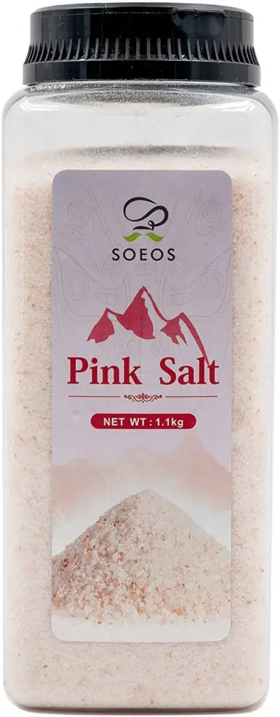 Soeos Himalayan Salt Fine Grain, 2.4lb (38.8oz), Himalayan Pink Salt, Himalayan Salt, Natural Pink Salt