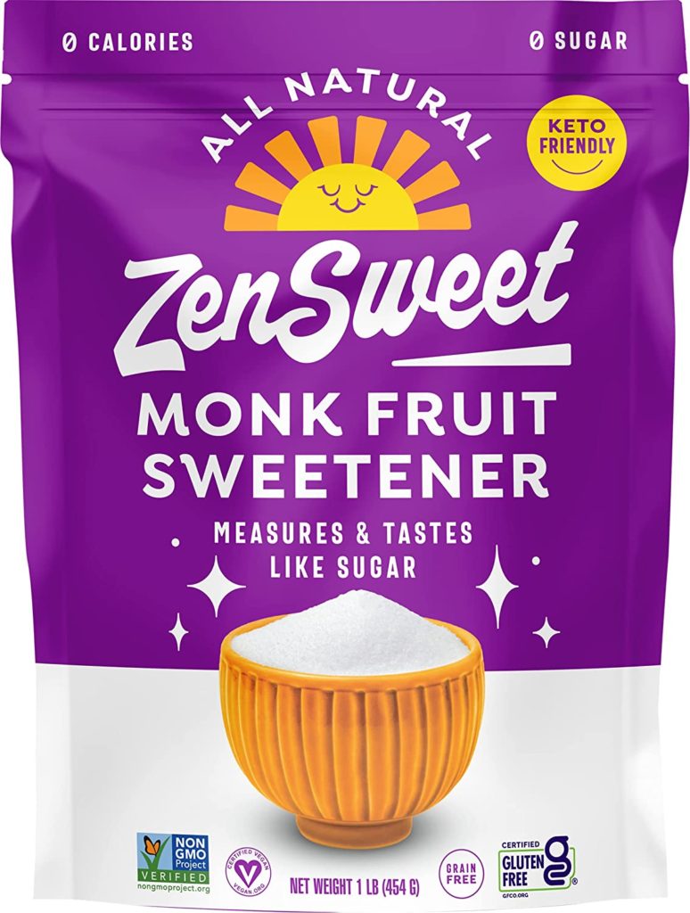 ZenSweet Monk Fruit Sweetener Sugar Substitute