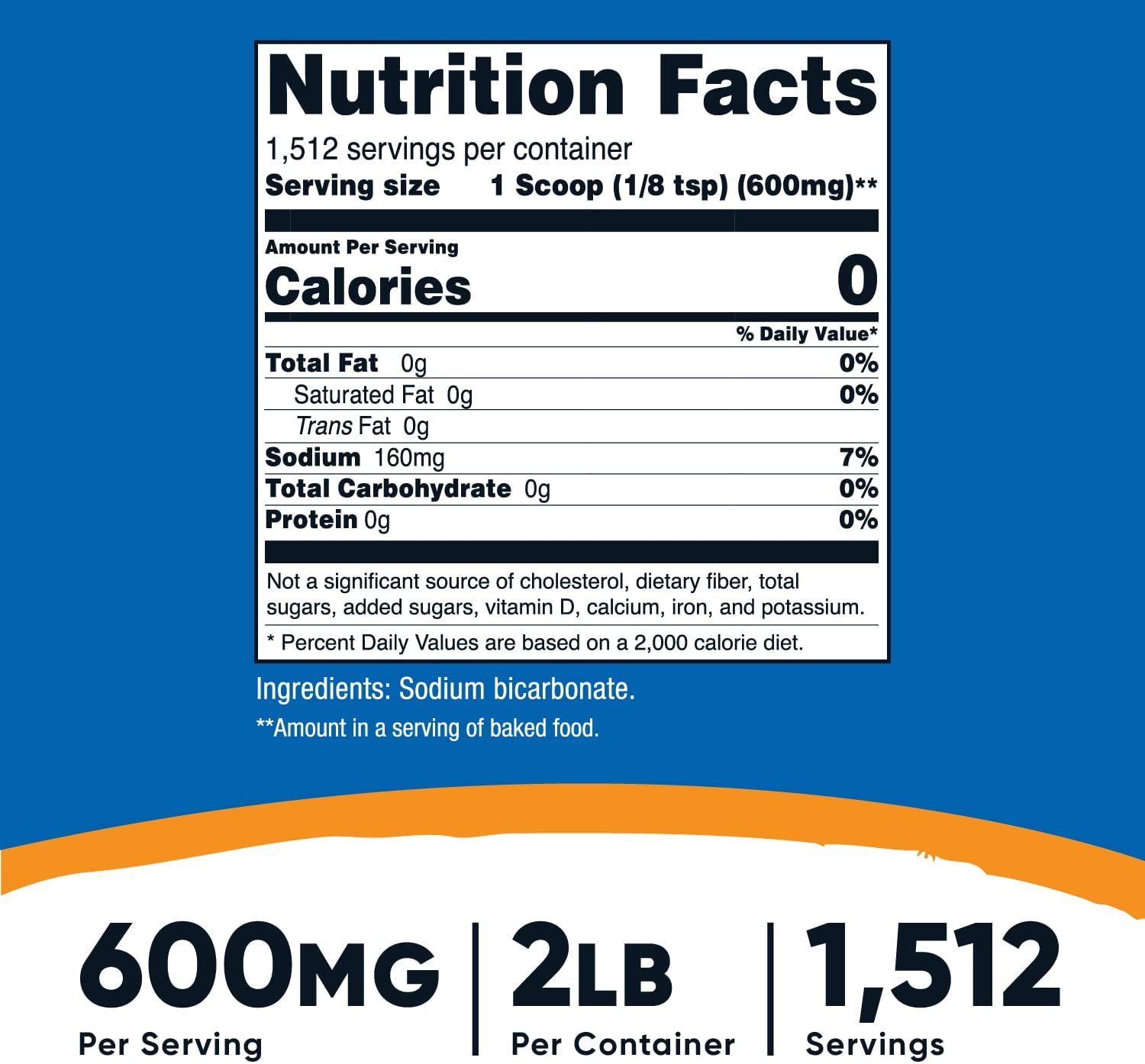 Sodium Bicarbonate Nutrition Facts Cully's Kitchen