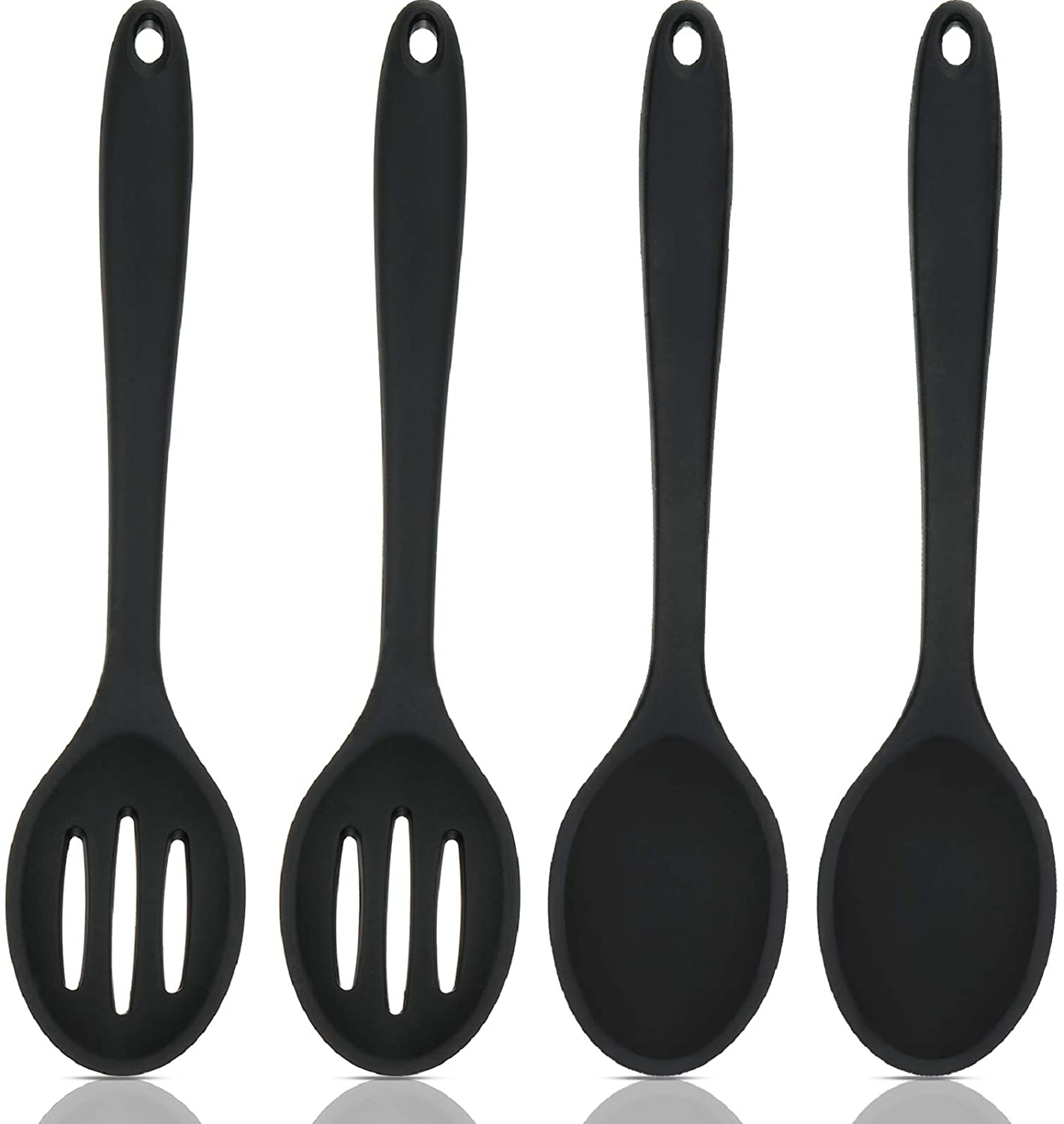 4 Pieces Silicone Cooking Spoons Set