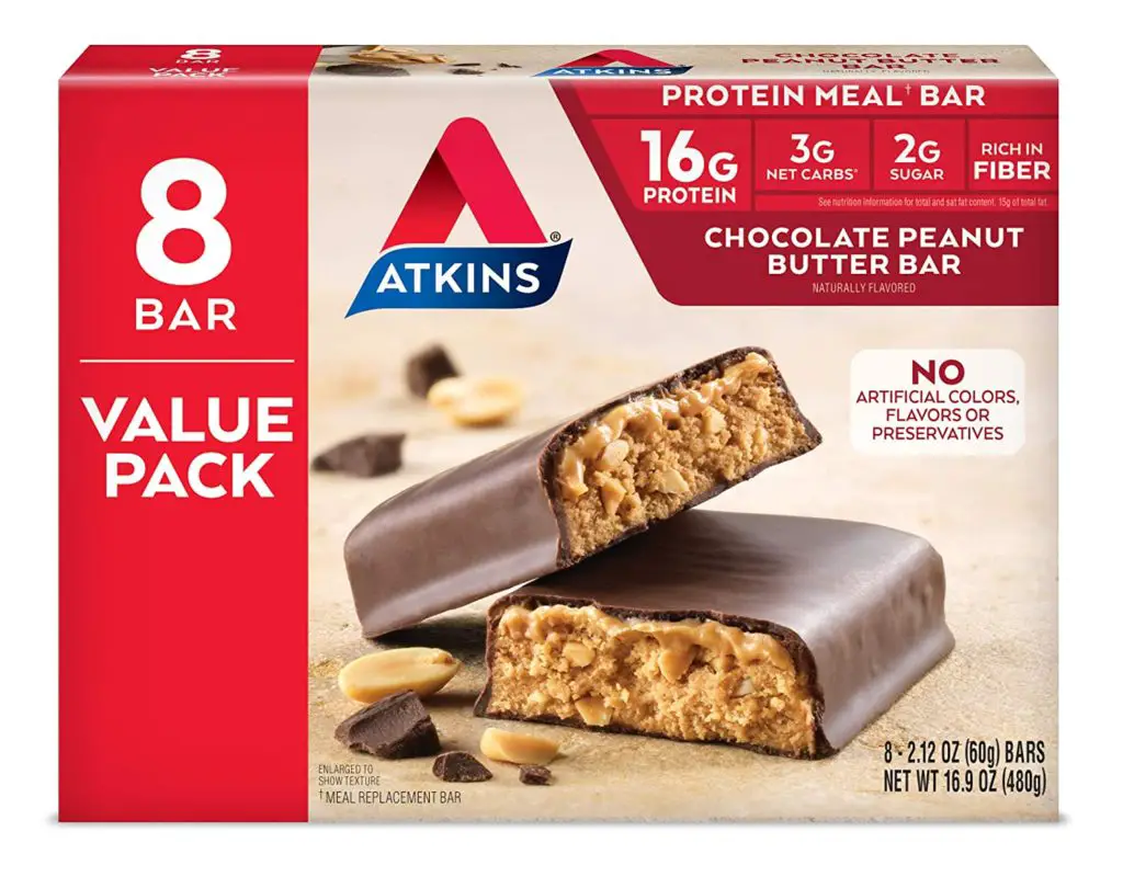 Atkins Chocolate Peanut Butter Bar Nutrition Facts - Cully's Kitchen