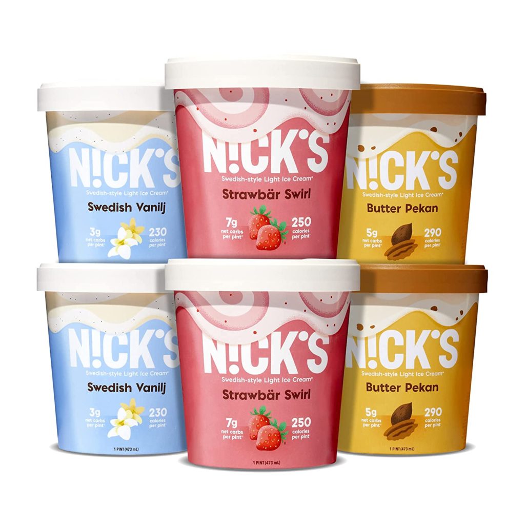 N!CK'S Swedish Keto Variety Pack Ice Cream - Keto Creamy Ice Cream