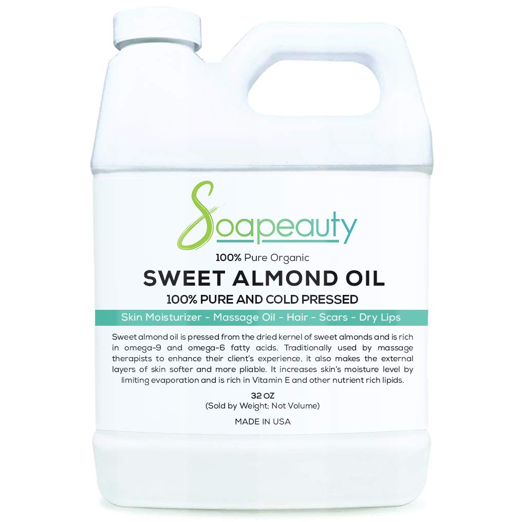 Sweet Almond Oil Organic Cold Pressed Unrefined