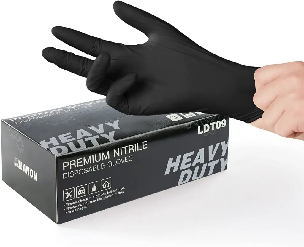 LANON 100 Count Disposable Nitrile Gloves