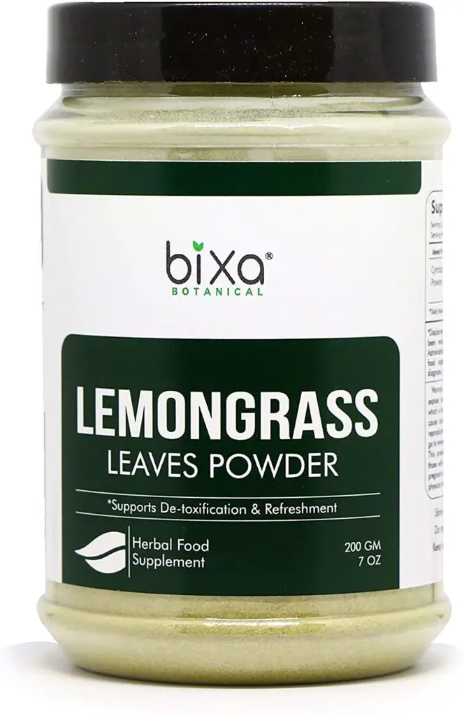Lemongrass Powder Nutrition Facts