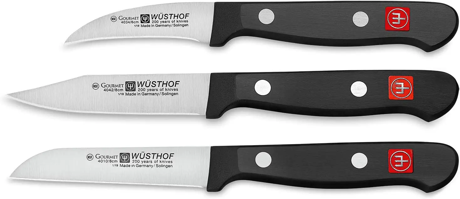 Wüsthof Gourmet Three-Piece Paring Knife Set