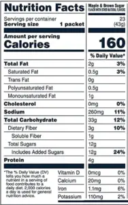 Quaker Oats Nutrition Facts - Cully's Kitchen