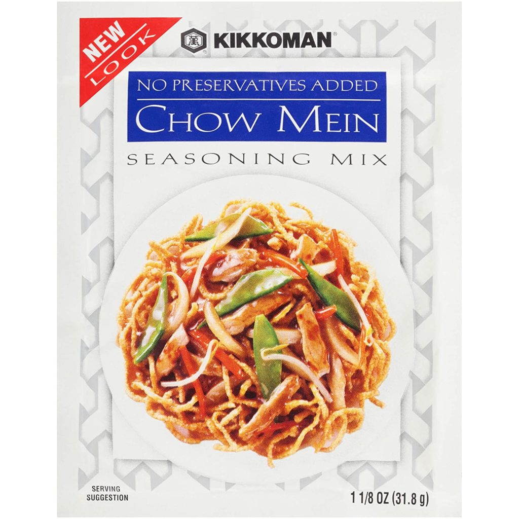 Kikkoman Chow Mein Seasoning Mix, 1.125 oz Packet (12 Pack)