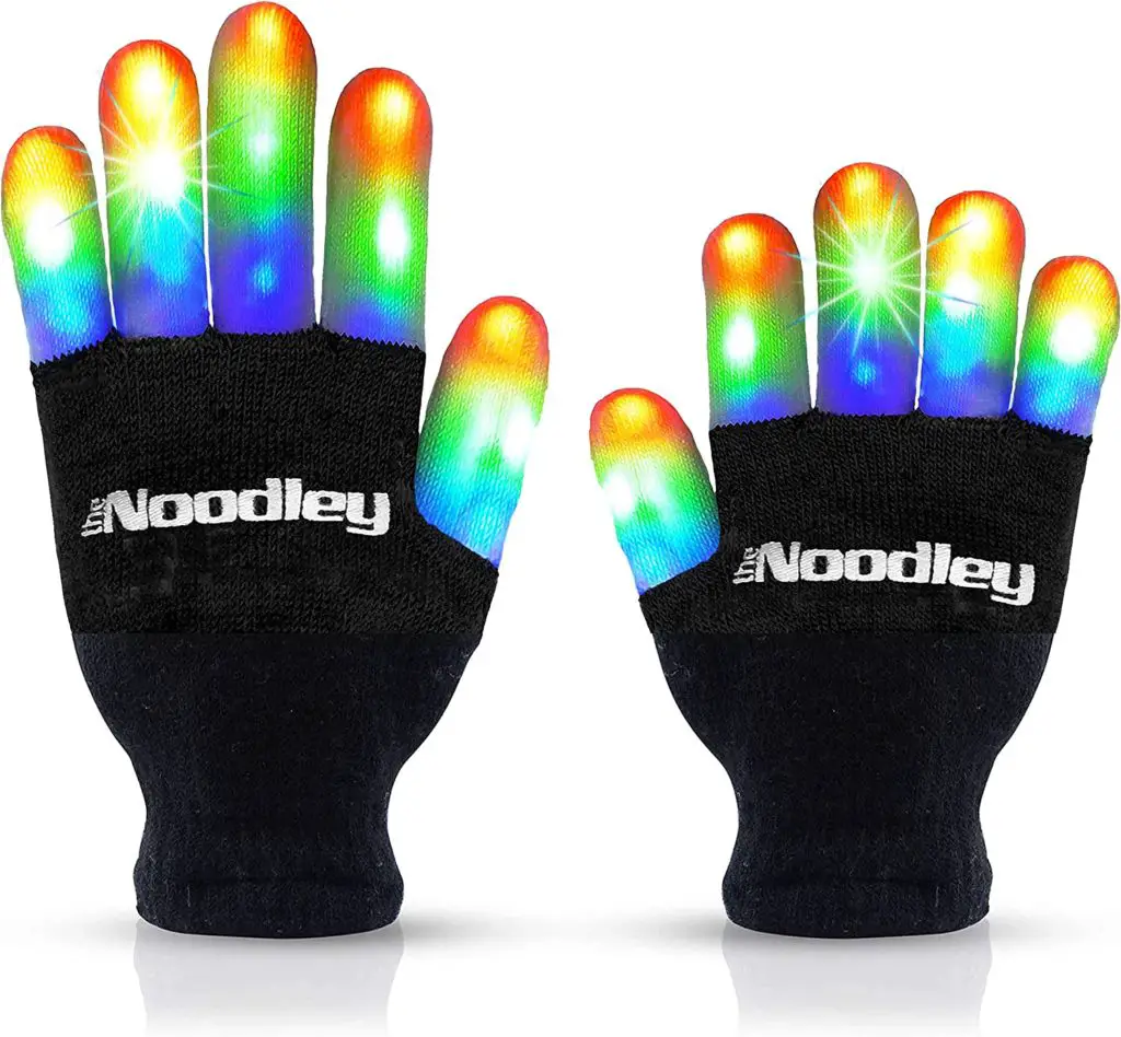 The Noodley Flashing LED Light Gloves Kids
