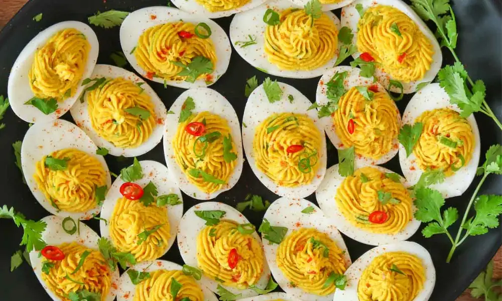 Deviled Eggs with Thai Red Curry